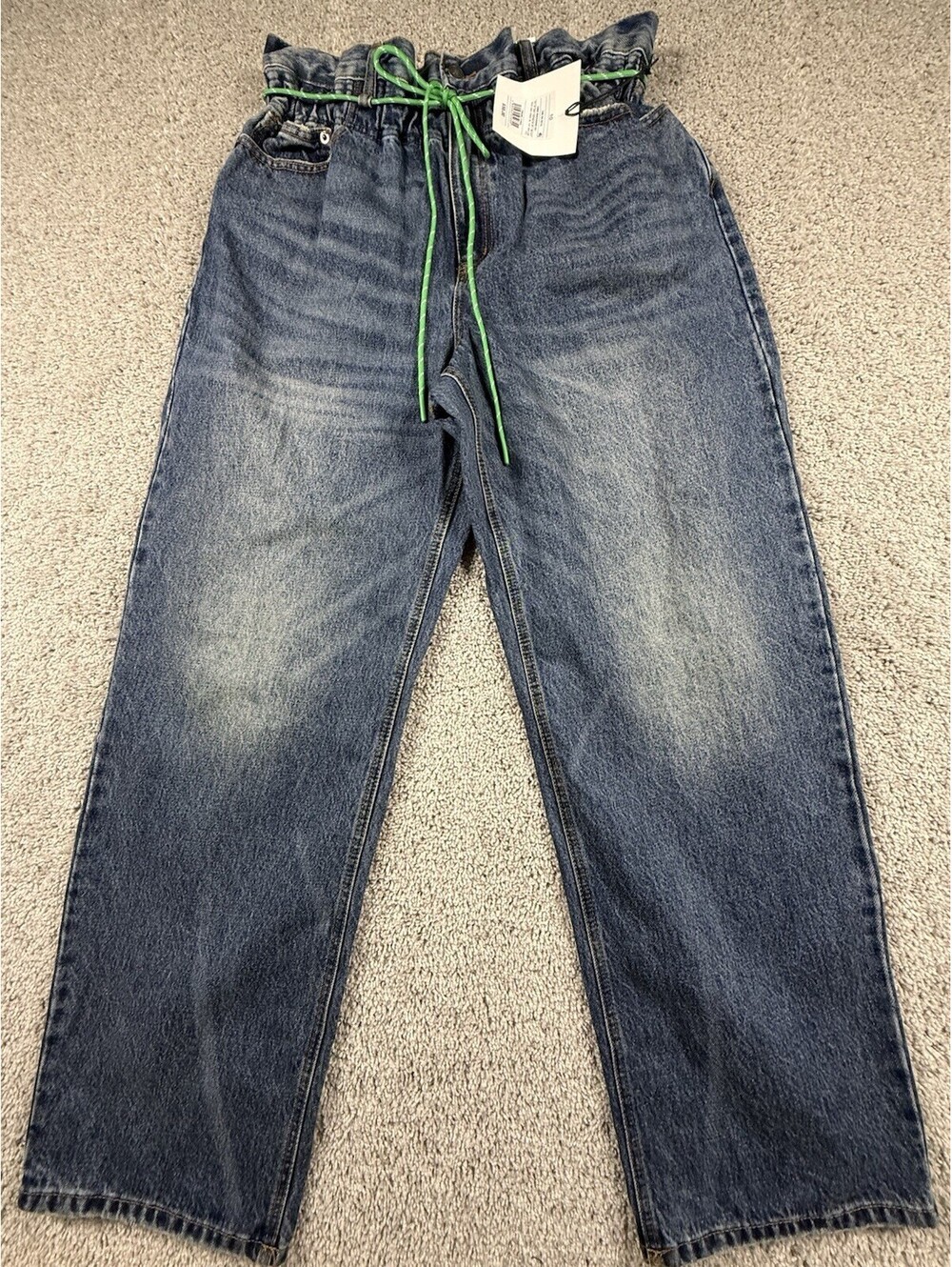 NWT KBB By Hahlana Highest Rise Barrel Jeans Size 10